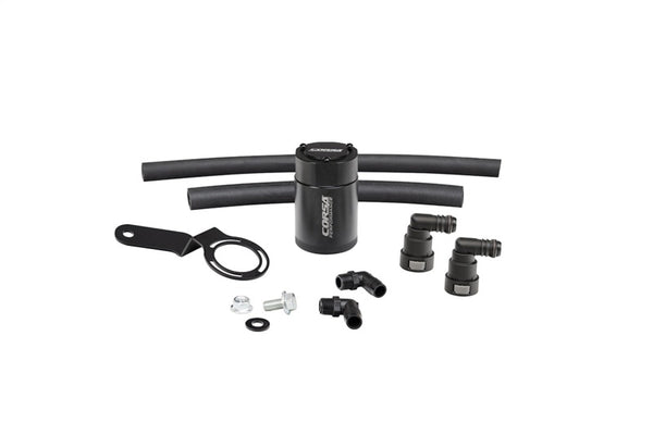 CORSA Performance Aluminum Oil Catch Can for 2015-2017 Ford Mustang - 3 oz. with Mounting Bracket