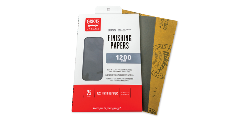 Griots Garage BOSS Finishing Papers - 1200g - 5 .5in x 9in (25 Sheets)