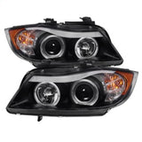 Spyder BMW E90 3-Series 06-08 Projector LED Halo Amber Reflector Rplc Bulb Blk PRO-YD-BMWE9005-AM-BK