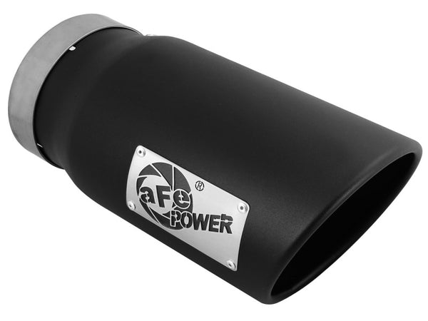 aFe Diesel Exhaust Tip - Black 5" Inlet x 6" Outlet x 12" Long