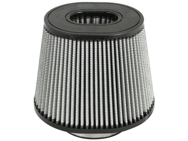aFe MagnumFLOW ProDry S Universal Cone Air Filter - 5in Flange x 9in Base x 6-3/4in Top x 6-7/8in Height