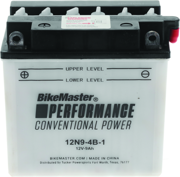 BikeMaster 12N9-4B-1 Motorcycle Battery (Lead-Acid)