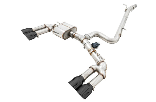 AWE Tuning SwitchPath Cat-Back Exhaust for Audi S3 8V with 102mm Diamond Black Tips
