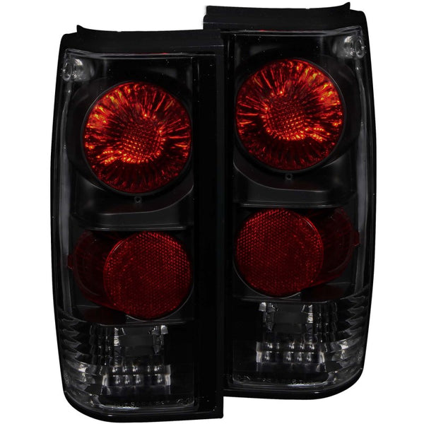 ANZO Tail Lights Dark Smoke Lens for Chevrolet S-10 (19821994)