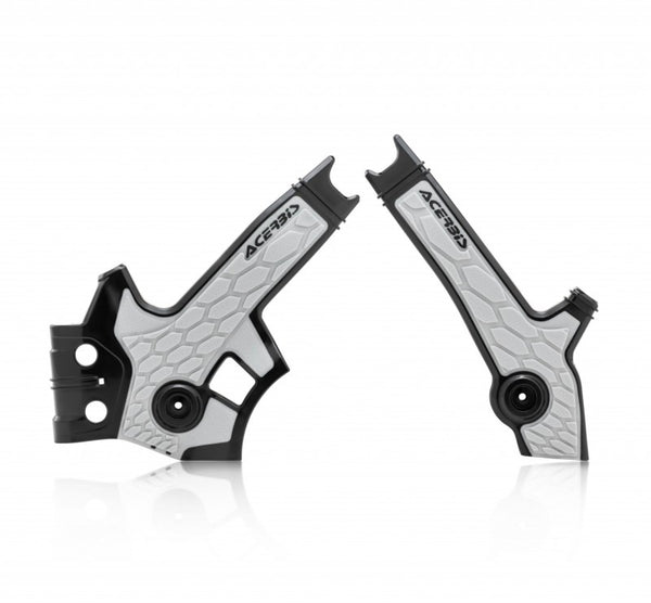 Acerbis X-Grip Frame Guards for Suzuki DR650 (1996+) - Black/Grey