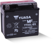 Load image into Gallery viewer, Yuasa YTX5L-BS Maintenance Free AGM 12-Volt Battery w/Bottle