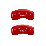 MGP 2 Caliper Covers Engraved Rear MGP Red Finish Silver Characters 2017 Ford Focus