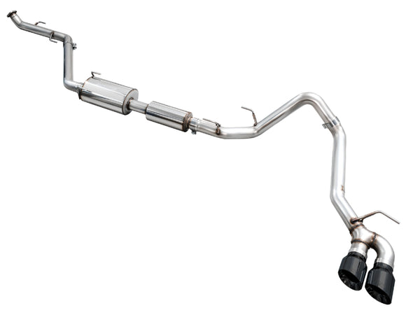 AWE Tuning Catback Exhaust w/ Dual Diamond Black Tips  Toyota Tacoma 20242025