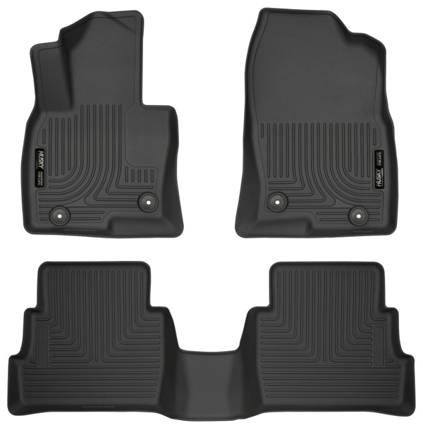 Husky Liners Weatherbeater Black Floor Liners for 2017 Mazda CX-5 - Front & 2nd Seat