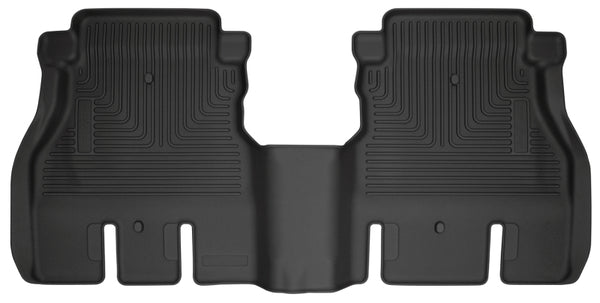 Husky Liners WeatherBeater Second Row Floor Liners for 2019-2024 Jeep Wrangler JLU - Black
