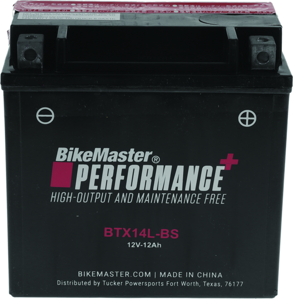 BikeMaster BTX14L-BS Sealed Motorcycle Battery