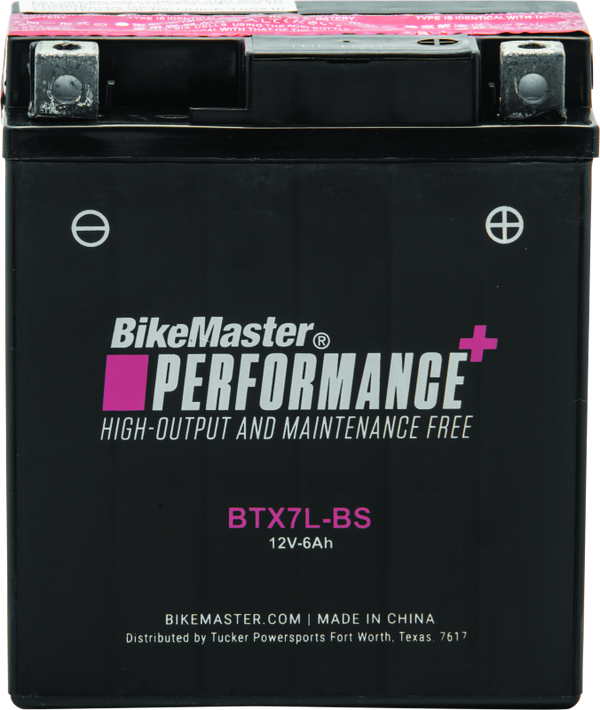 BikeMaster BTX7L-BS Sealed Spill-Proof Motorcycle Battery