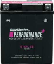 Load image into Gallery viewer, BikeMaster BTX7L-BS Battery