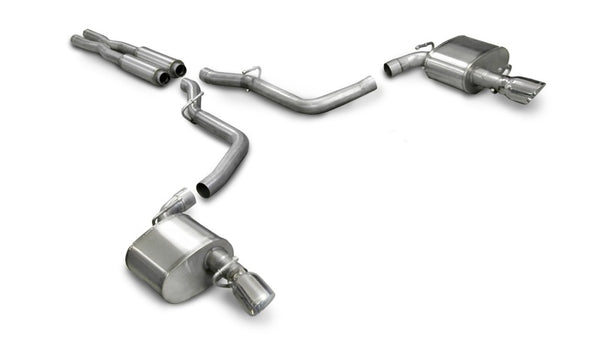 CORSA Performance Cat-Back Exhaust for 2005-2010 Dodge Charger SRT-8 6.1L V8 - Polished Xtreme