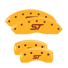 Load image into Gallery viewer, MGP 4 Caliper Covers Engraved Front &amp; Rear ST Yellow finish black ch