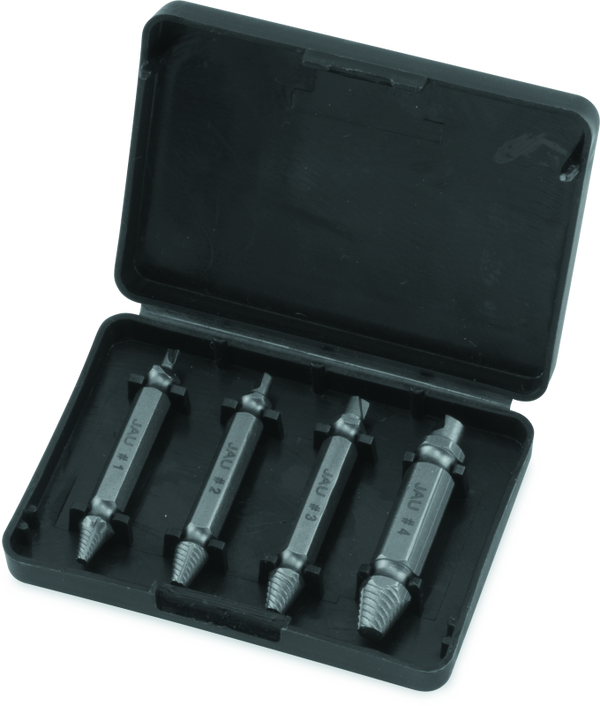 BikeMaster 4-Piece Screw Extractor Set (Phillips/Allen/Square/Torx)