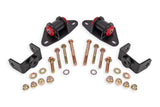 BMR Suspension 14-19 Chevrolet Corvette Motor Mount Kit - Black Hammertone