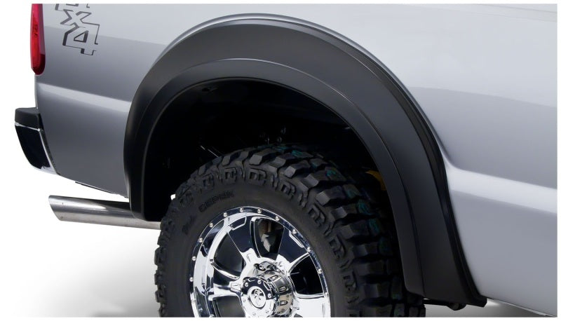 Bushwacker 11-16 Ford F-350 Super Duty Styleside Extend-A-Fender Style Flares 4pc - Black