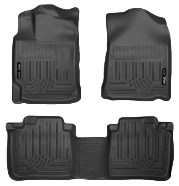 Husky Liners WeatherBeater Floor Liners for 10-13 Lexus RX350/RX450h - Front & 2nd Seat, Black