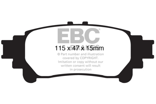 EBC Ultimax2 Rear Brake Pads for 2013+ Lexus GS350 3.5 RWD