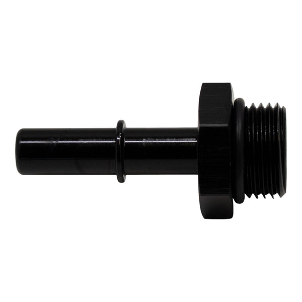DeatschWerks 8AN ORB Male to 3/8in Male EFI Quick Connect Adapter - Matte Black