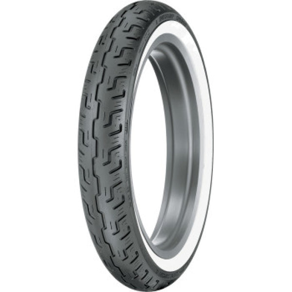 Dunlop D401 Front Motorcycle Tire - 100/90-19 M/C 57H TL - Wide Whitewall