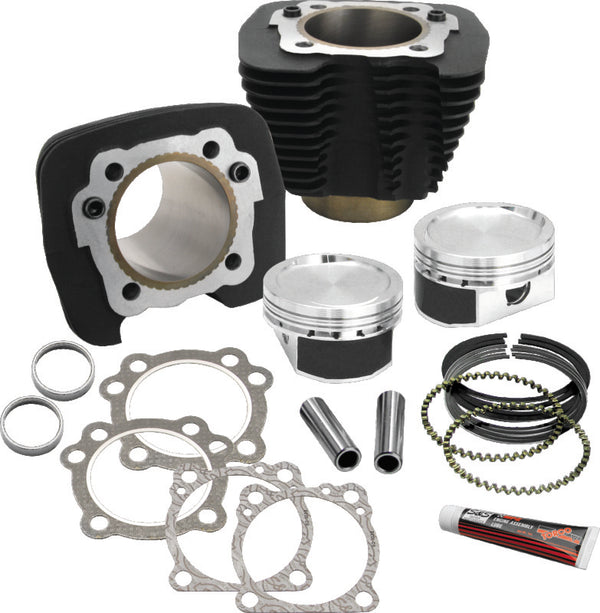 S&S Cycle 86-19 Sportster Models 883 to 1200cc Conversion Kit - Wrinkle Black