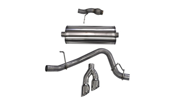 CORSA Performance Cat-Back Exhaust for 2015-2020 Chevy Tahoe/GMC Yukon - 3in Single Side Twin 4in Tips