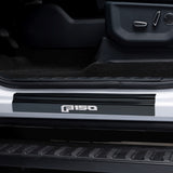Putco 15-20 Ford F-150 - SuperCrew w/ F-150 Etchinng (4pcs) Black Platinum Door Sills