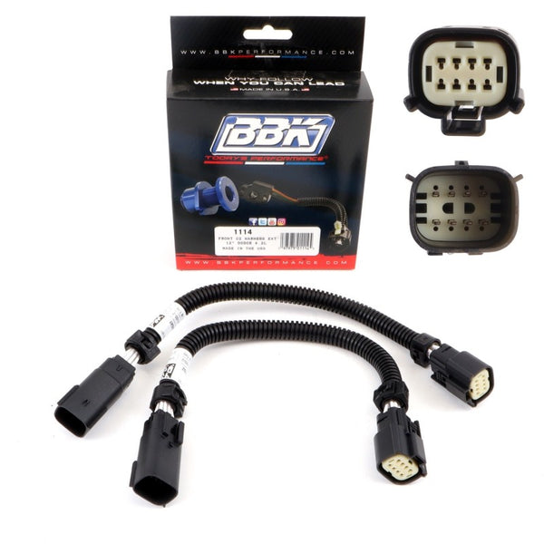 BBK 6-Pin Front O2 Sensor Wire Harness Extension Pair for 2005-2020 Dodge Hellcat 6.2L