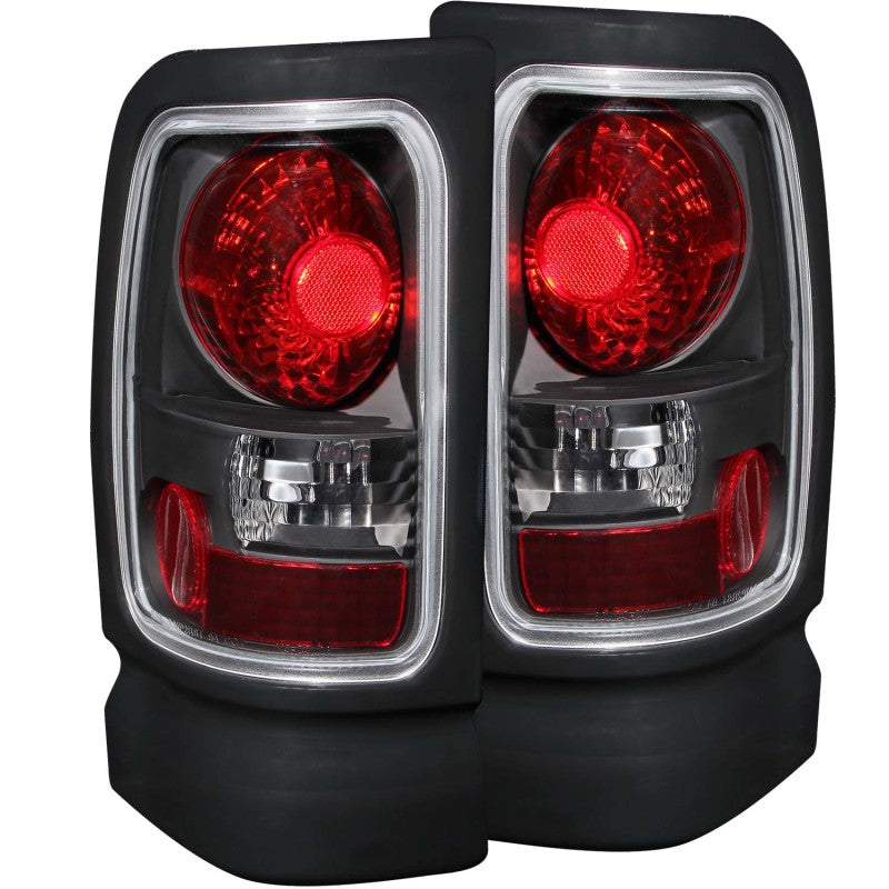 ANZO 1994-2001 Dodge Ram Taillights Black