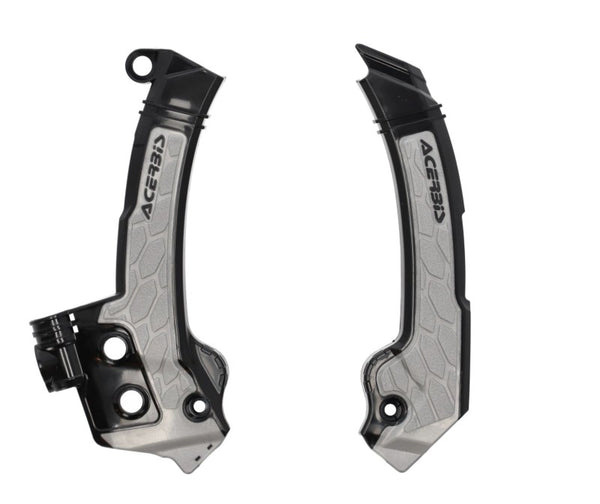 Acerbis 23+ Husqvarna FC/FX/ TC/ TXi/ FE/ TE Frame Guards- X-Grip - Black/Gray