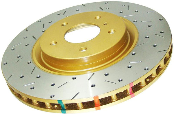DBA 01-07 Subaru WRX/STI 10 Stud Hole Rear Drilled & Slotted 4000 Series Rotor