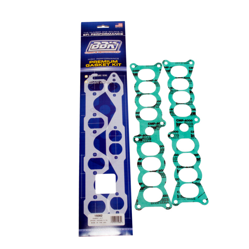 BBK 86-95 Mustang 5.0 Upper To Lower EFI Intake EFI Manifold Gasket Set Factory Ford