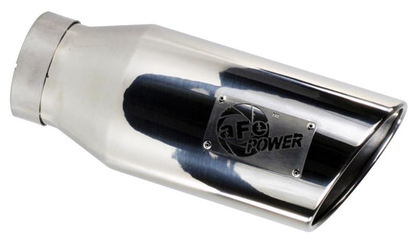 aFe Diesel Exhaust Tip Bolt On Black 5in Inlet x 7in Outlet x 12in - Right