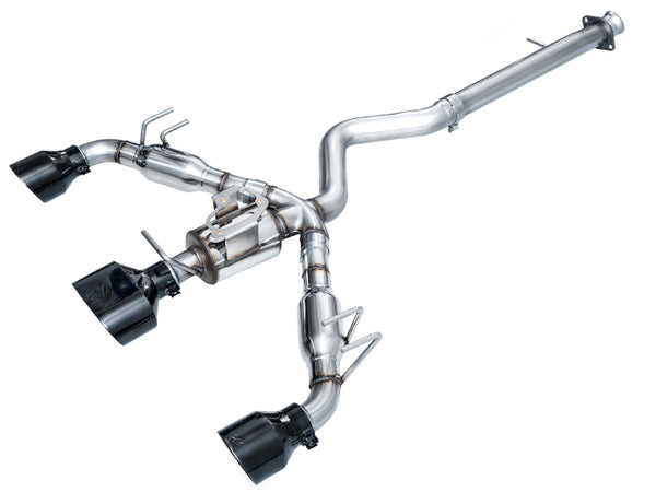 AWE Tuning Track Edition Cat-Back Exhaust for 2023+ Toyota GR Corolla - Diamond Black Tips