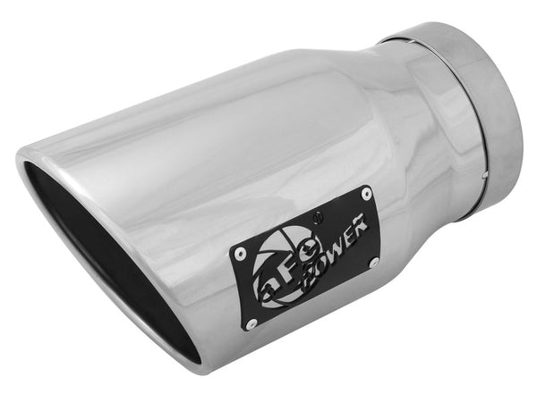 aFe Diesel Exhaust Tip - Black - 5in Inlet x 7in Outlet x 12in - Right