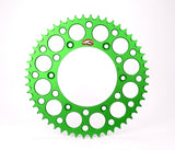 Renthal 98-99 Kawasaki KX80/ 01-22 KX85 Kawasaki Rear Grooved Sprocket - Green 420-50P Teeth