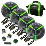 Rhino USA Lasso Straps; Basket Straps - Green