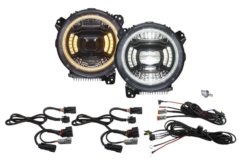 Diode Dynamics 18-23 Jeep JL Wrangler Elite Max LED Headlamps