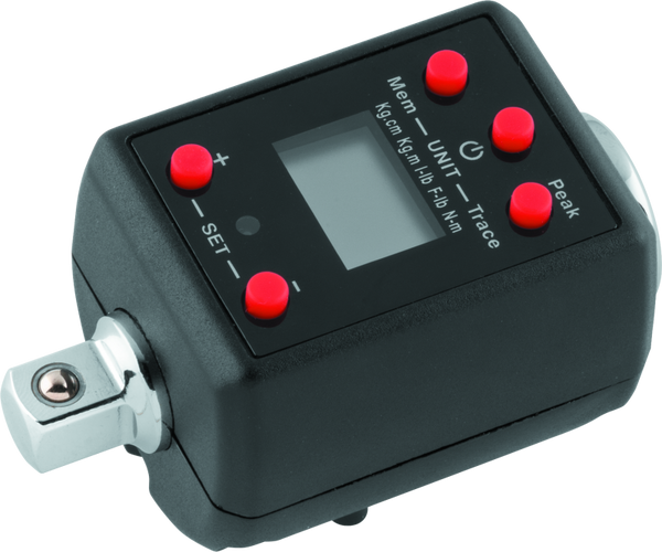 BikeMaster 3/8in Digital Torque Wrench Adapter w/ LCD Display