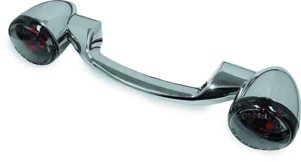 Bikers Choice Chrome Rear Turn Signal Bar Kit w/ Smoke Lens for Harley-Davidson FLST & Touring (19912008)
