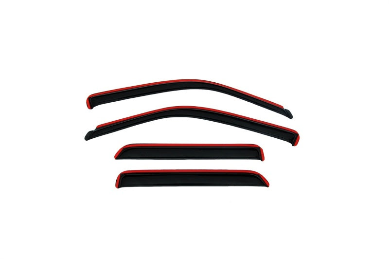 AVS 08-12 Chevy Malibu Ventvisor In-Channel Front & Rear Window Deflectors 4pc - Smoke