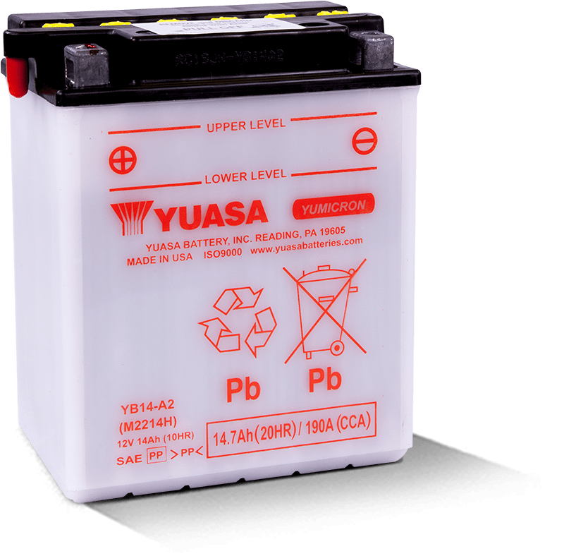 Yuasa YB14-A2 Yumicron CX 12-Volt Battery