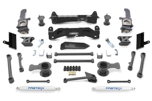 Fabtech 2015-2021 Toyota 4Runner 4WD 6in Basic Suspension Lift System with Performance Shocks