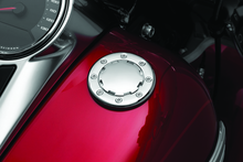 Load image into Gallery viewer, Kuryakyn Vented Flush Mount Gas Cap Chrome