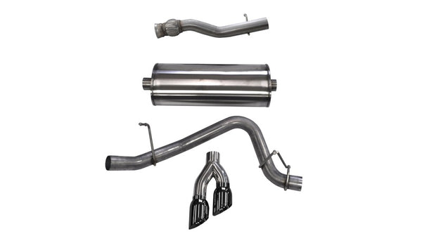 CORSA Performance Cat-Back Exhaust for 2015-2020 GMC Yukon Denali XL 6.2L V8 - Black Tips