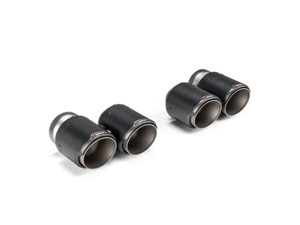 Akrapovic Classic Carbon Tail Pipe Tips Set for 2021+ BMW G87 M2 / G80 M3 / G82 M4