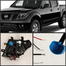 Load image into Gallery viewer, Spyder Nissan Frontier 05-08 Projector Headlights LED Halo LED Blk PRO-YD-NF05-HL-BK