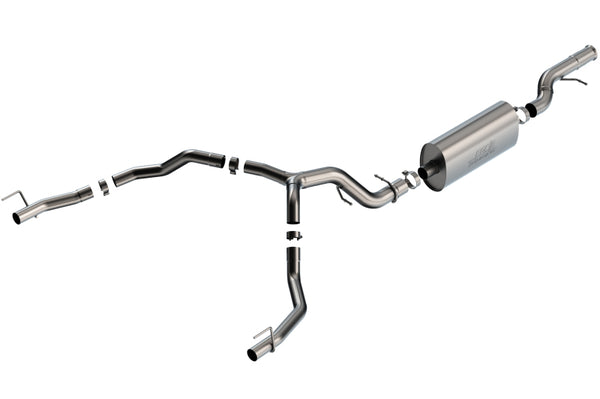 Borla 21-22 Cadillac Escalade 6.2L V8 Touring Cat-Back Exhaust - Factory Bezel Tips Compatible